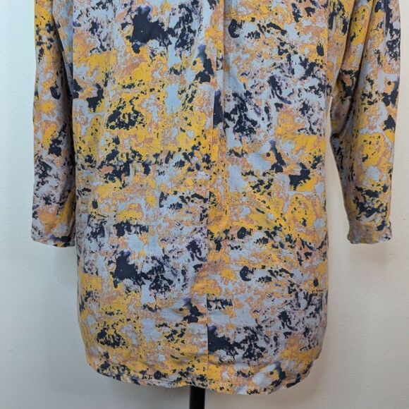 Wrap London Mod Vintage Vibe Preppy Academia Whimsical Abstract Top 6 - Picture 7 of 8